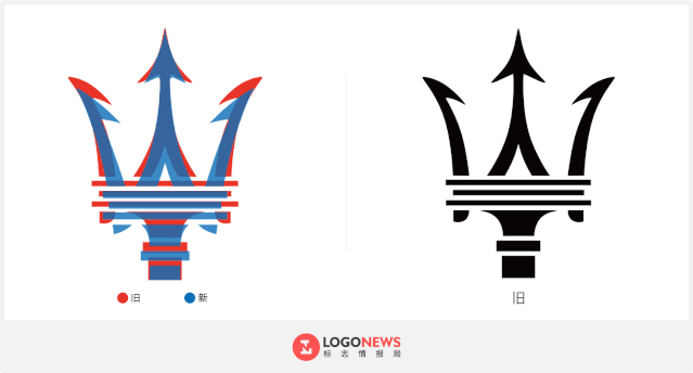 瑪莎拉蒂23年后更新Logo！三叉戟更鋒利了！